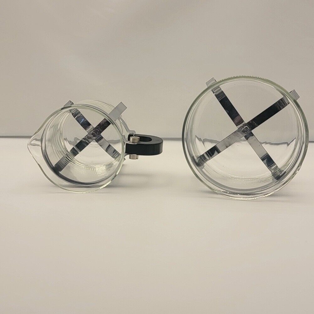 Arcosteel Sugar‎ & Creamer Set Glass Chrome Modern Coffee Tea Serving - Picture 6 of 11